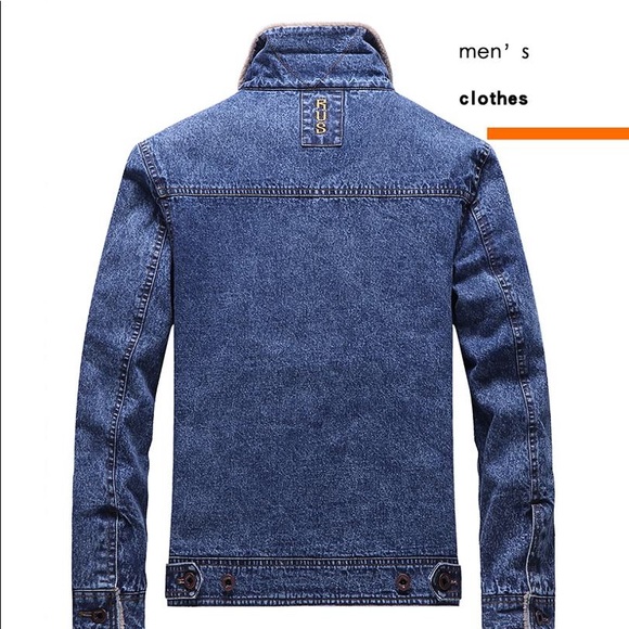 OEM men’s casual winter jeans jacket - Picture 2 of 2